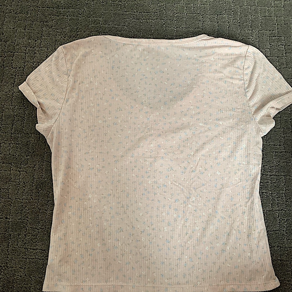 Floral cream shirt :)